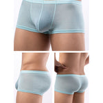 4 Pack Men's Sexy Breathable Jacquard Trunks