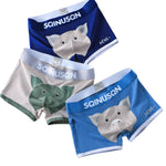 3 Pack Men's Ultra-Soft Breathable Cotton High-Stretch Trunks