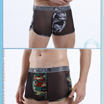 4-pack Men's Cotton Seamless Mesh Breathable Boxer Briefs