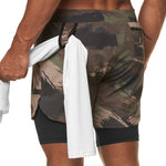 Men's Outdoor Sport Quick-Dry Breathable Double-Layer Activewear Shorts