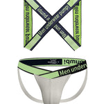 Men's Smooth Ultra-Soft Cotton 4-Way Stretch Activewear Shoulder Strap & Underwear