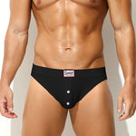 2 Pack Men's Premium Comfortable Fabric Low-Rise U-Shaped Briefs