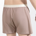 2 Pack Men's Solid Color Seamless Comfort Mid-Rise Home Shorts