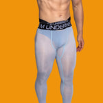 Men's Low-Rise Breathable Silk-Like Semi-Transparent Tights