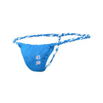 4 Pack Men's Low Rise Sexy Letter Embroidery Lace-Up Thongs