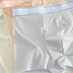 4 Pack Men's Antibacterial Comfy Waistband Ice Silk Trunks