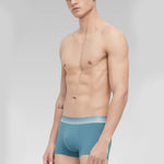 3 Pack Men's Breathable Threaded Fabric Ball Pouch Trunks
