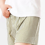 2 Pack Men's Quick-Dry Movement-Friendly Loose Fit Striped Home Shorts