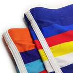 Men's Rainbow Striped Swimming Trunks