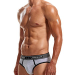 Men’s Spliced Color Pouch Briefs