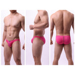 2 Pack Men's Solid Sexy Low-Rise Briefs