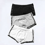 Men’s Letter Trim Applique Cotton Trunks