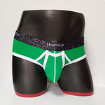 2 Pack Men's Detachable Front Pouch Durable Stretch Skin-Friendly Briefs