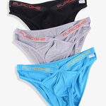 3 Pack Men's Low-Rise Sexy Hollow-Out Bikinis