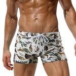 Men's Bold Prints Quick-Dry Fabric Seamless Comfort Swim Shorts & Trunks
