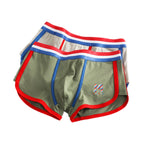 3 Pack Men's Solid Color Mid-Rise Breathable Antibacterial Sporty Cut Trunks