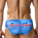 Men's Low-Rise Stylish Animal Print Swim Briefs