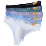 4 Pack Men's Second-Skin Feel 3D Pouch Cooling Touch Thongs