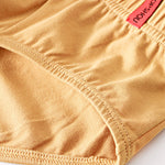 4 Pack Men's Solid Color Cotton Low-Rise Seamless Comfort Briefs