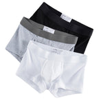 2 Pack Men's Ultra-Soft Premium Pure Cotton Comfy Waistband Seamless Trunks
