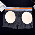 2 Pack Men's Breathable Mesh Butt-Lifting 3D Enhancing Design Seamless Shapewear