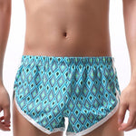 2 Pack Men's Trendy Printed Loose-Fit Moisture-Wicking Boxer Briefs