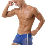 2 Pack Men's Hollow Out Breathable Lounge Sports Shorts