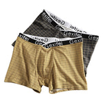 3 Pack Men's Low-Rise V-Shape Waistband Trendy Loose Fit High-Stretch Trunks