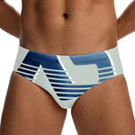 2 Pack Men's Trendy Prints U-Pouch Low-Rise Skin-Friendly Swim Briefs