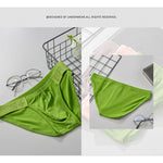 2 Pack Men's Solid Color Low Rise Sweat-Absorbent Large U-Shaped Small Pocket Briefs
