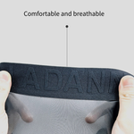 2-pack Men's Sexy Semi-transparent Ribbed Briefs