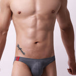 3 Pack Men's Low Rise Breathable Sports Print U-Pouch Moisture Wicking Bikinis