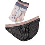 3 Pack Men's Cooling Airflow Second-Skin Feel Ice Silk Touch Briefs