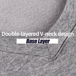 V-Neck Thermal Underwear With Fleece Lined