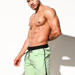 Men's Solid-Colored Breathable Mesh Board Shorts