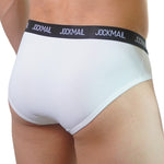 2 Pack Men's Sporty Letter Print Supportive Low-Rise Ice Silk Skin-Friendly Bikini