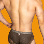 2 Pack Men's Low-Rise Sexy Lace U-Pouch Briefs