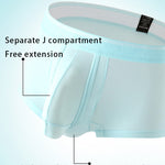3 Pack Men's Mid-Rise Separation Breathable Elastic Trunks