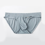 3 Packs of Men's Ice Silk Seamless Convex Pouch Briefs