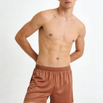 4 Pack Men's Luxury Soft Loose Fit Skin-Friendly Home Shorts