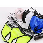 2 Pack Men's Ice Silk Mesh Capsule Pouch Sexy Jockstrap