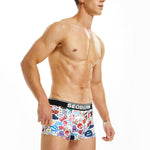 2 Pack Men's Supportive Pouch Anti-Chafing Comfy Waistband Soft Trunks