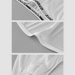 2 Pack Men's Low-Rise Sporty Ice-Silk Bikini with Mesh Front and U-Contour Pouch