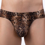 3 Pack Men's Sexy & Bold Animal Print Low-Rise Breathable Briefs