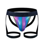 Men's Second-Skin Feel Adjustable Skin-Friendly Chafe-Free Design Shoulder Strap & Jockstrap