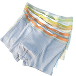4 Pack Men's Soft-Touch Cotton Antibacterial All-Season Daily Stretch Luxury Trunks