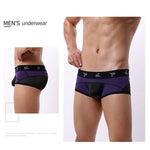 3 Pack Men's Nylon Mesh Breathable U-Pouch Trunks