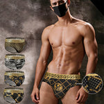 4 Pack Men's Soft & Thin Cooling Touch Playful Prints Briefs