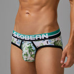 2 Pack Men's Stylish Prints Skin-Friendly & Stretch Fit Briefs
