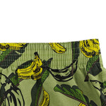 2 Pack Men's Banana Print Cotton Lounge Shorts with Button Fly